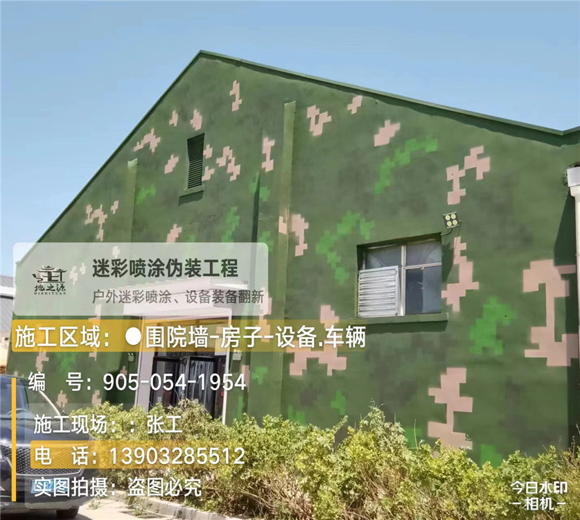 白山外墙数码迷彩漆施工报价清单（100㎡标准墙面测算）